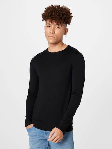 Kronstadt Sweater 'Johs' in Black: front