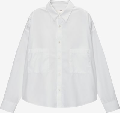 Pull&Bear Chemise en blanc, Vue avec produit