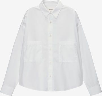 Pull&Bear Skjorte i hvid: forside