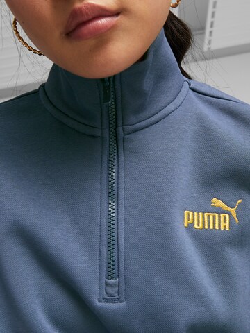 PUMA Sports sweatshirt 'ESS+ MINIMAL' in Blue