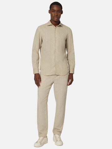 Boggi Milano Regular fit Button Up Shirt in Beige