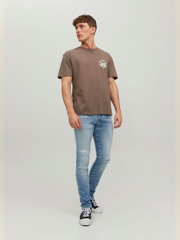 Skinny Jean 'Glenn' JACK & JONES en bleu