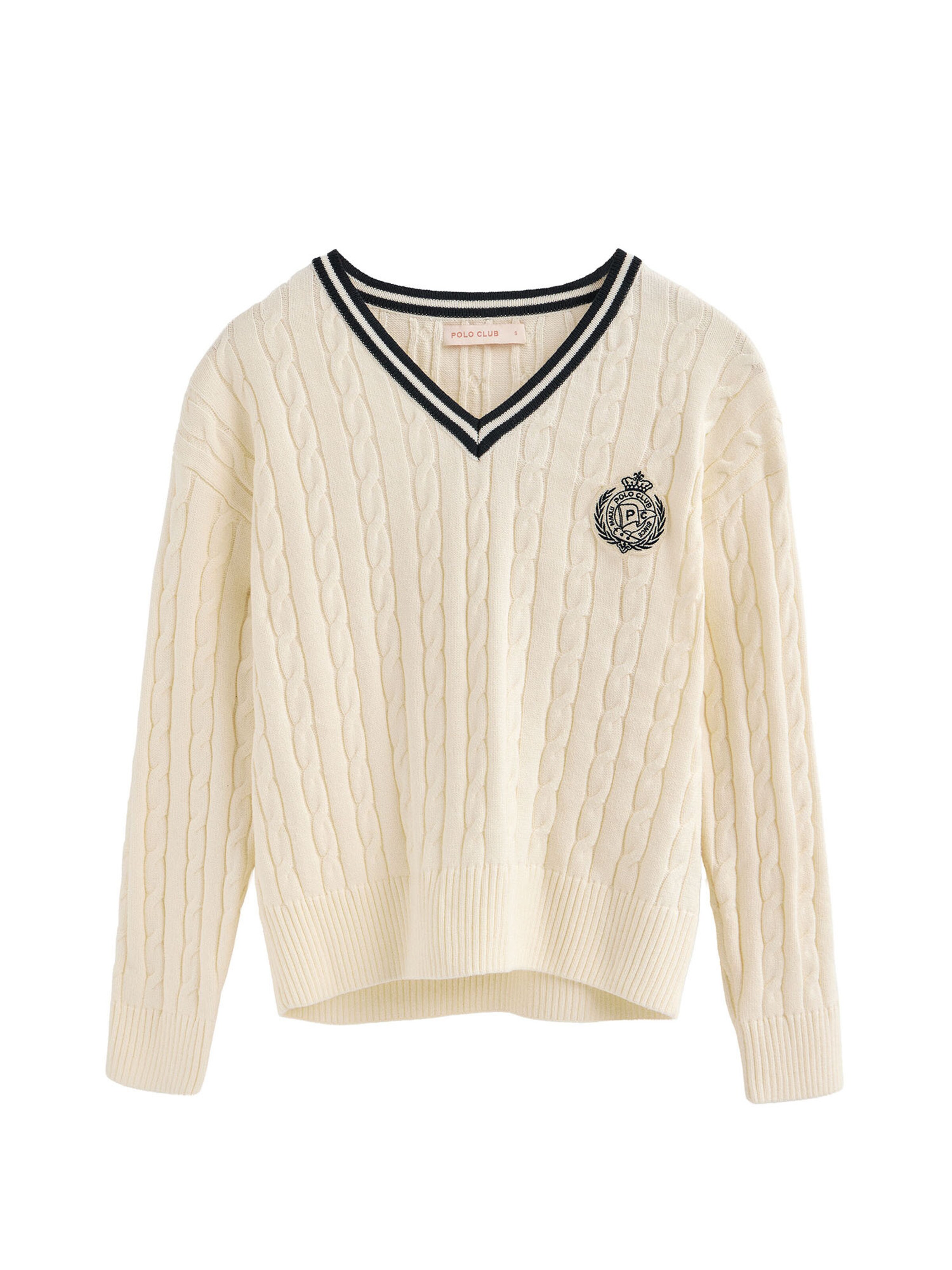 Polo Club Pullover in Beige: Vorderseite
