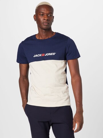 JACK & JONES Tričko – modrá: přední strana