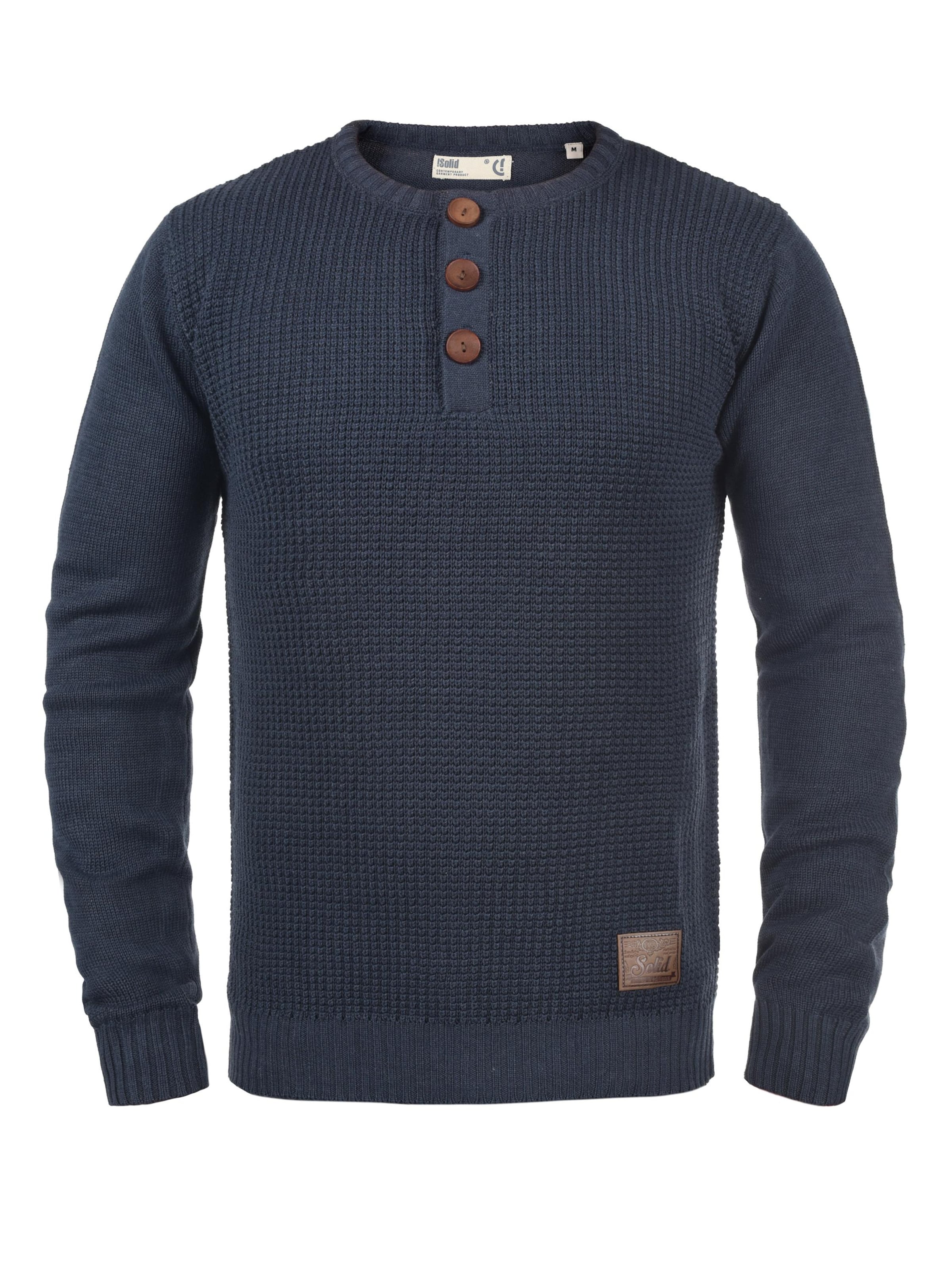 !Solid Pullover 'Terrance' in Blau: Vorderseite
