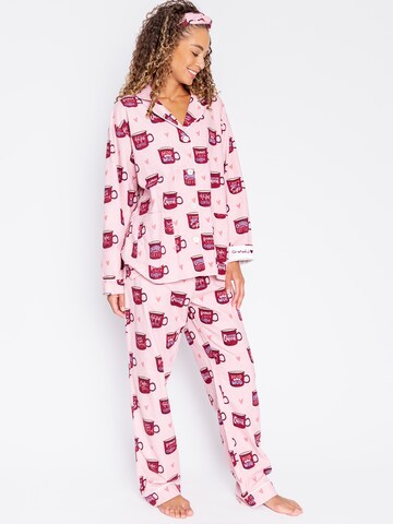 Pyjama 'Flannels' PJ Salvage en rose