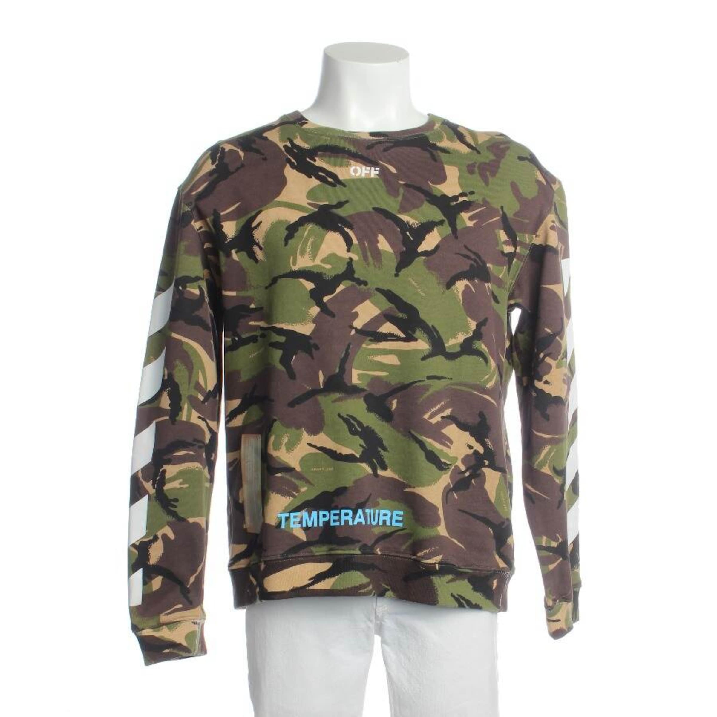 Off-White Sweatshirt & Zip-Up Hoodie in L in Mixed colors: front