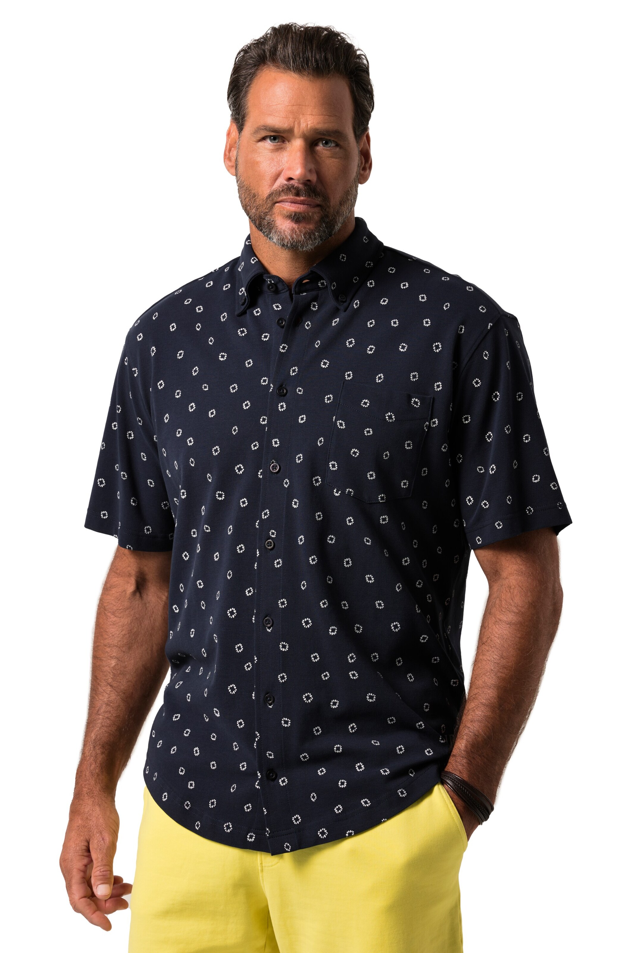 JP1880 Regular Fit Hemd in Blau