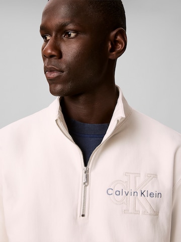 Sweat-shirt Calvin Klein Jeans en beige