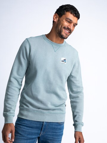 Petrol Industries - Sweatshirt 'Duskify' em azul: frente