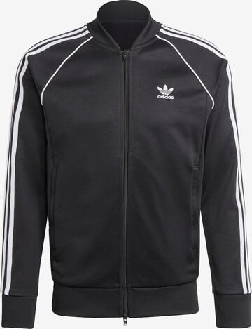 ADIDAS ORIGINALS Zip-Up Hoodie 'Adicolor Classics Sst' in Black: front