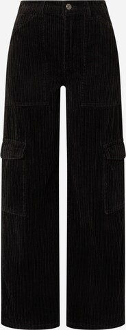 WEEKDAY Loose fit Cargo trousers 'Julian' in Black: front