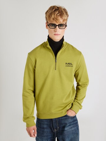 zaļš Karl Lagerfeld Sportisks džemperis: no priekšpuses
