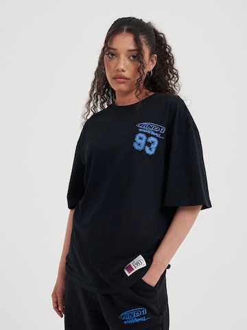 AND1 Μπλουζάκι 'Core 93' σε μαύρο: μπροστά