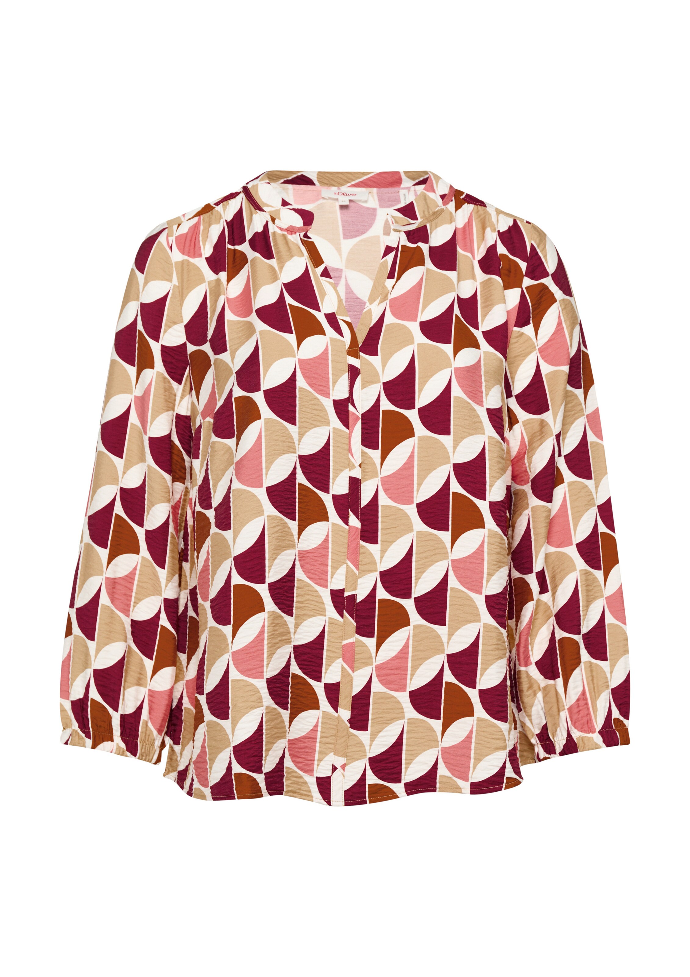 s.Oliver Red Label Plus Bluse in Weiß: Vorderseite