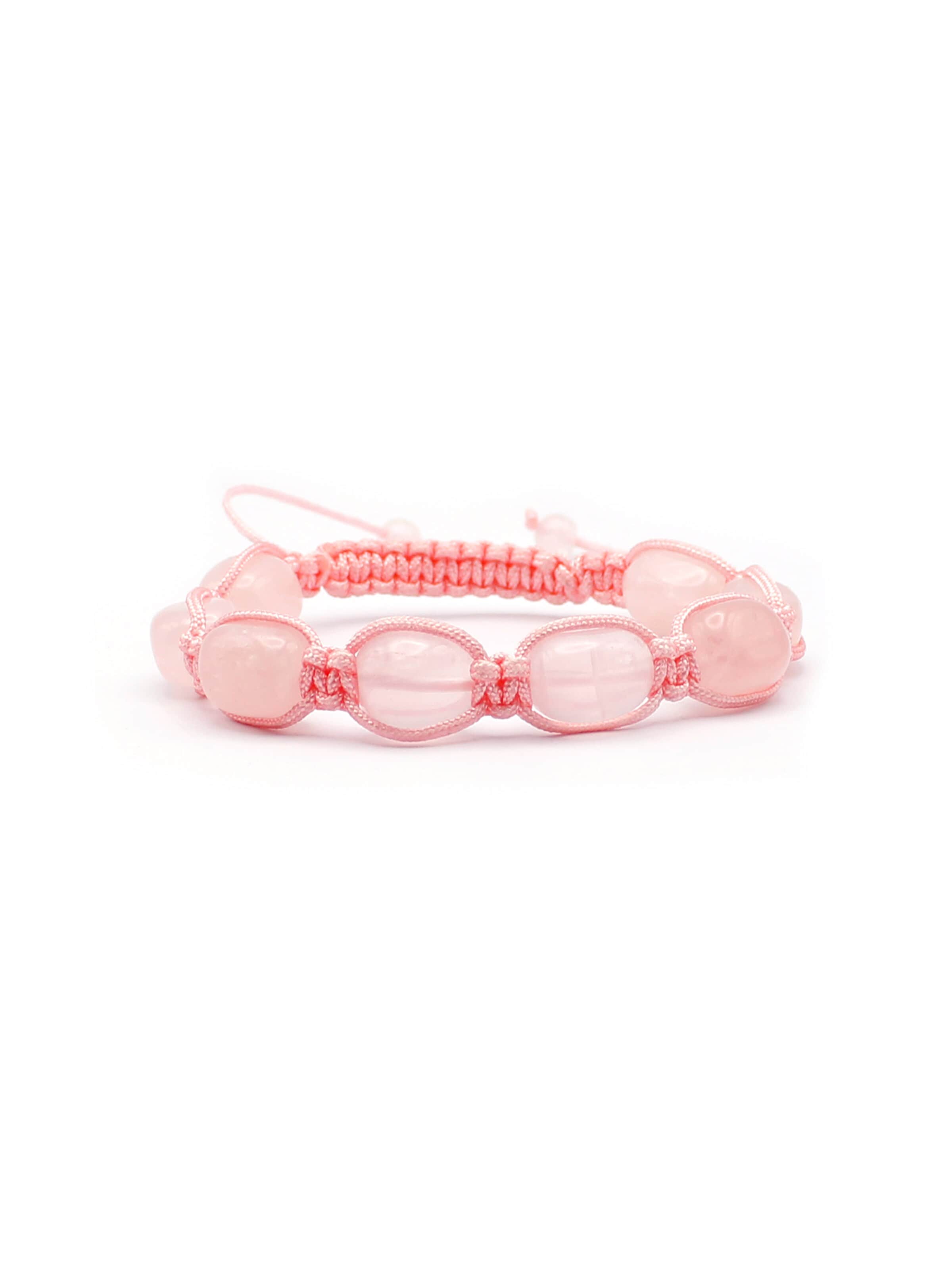 Tiger Treasure Qualität, inspiriert seit 1890 Armband 'Shamballa'‌‌‌‌‌‌‌‌ in Pink: Vorderseite