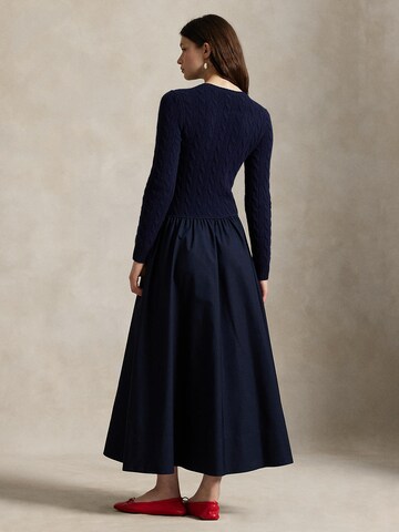 Polo Ralph Lauren Pletena obleka | modra barva