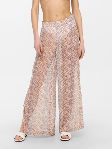 Wide Leg Pantalon 'Anna' ONLY en rose : devant