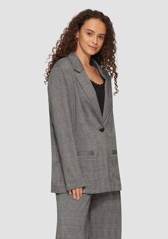 QS Blazers in Zwart: voorkant