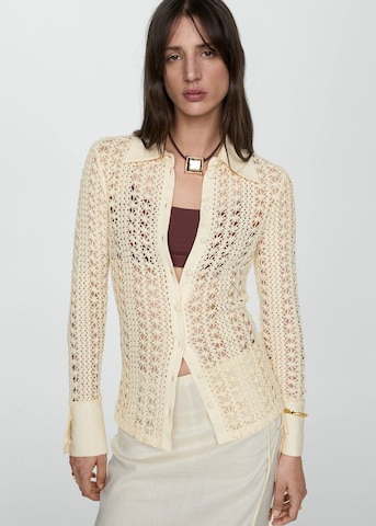 MANGO Blouse 'Bolton' in Beige: front
