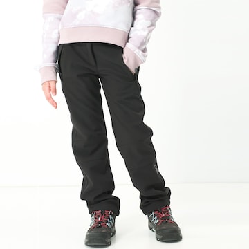 CMP Regular Outdoor Pants in Black: front