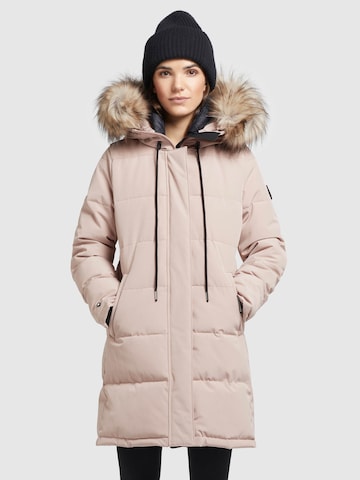 Manteau d’hiver 'Cloren' khujo en rose : devant