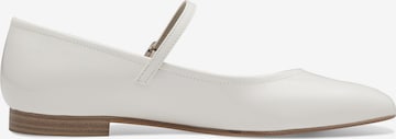 TAMARIS Strap ballerina in White