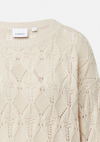 COMMA - Jersey en beige