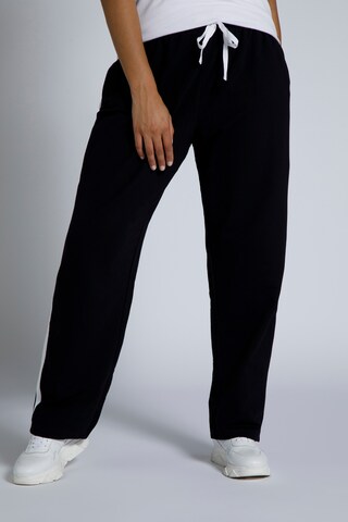 Loosefit Pantalon Ulla Popken en noir : devant