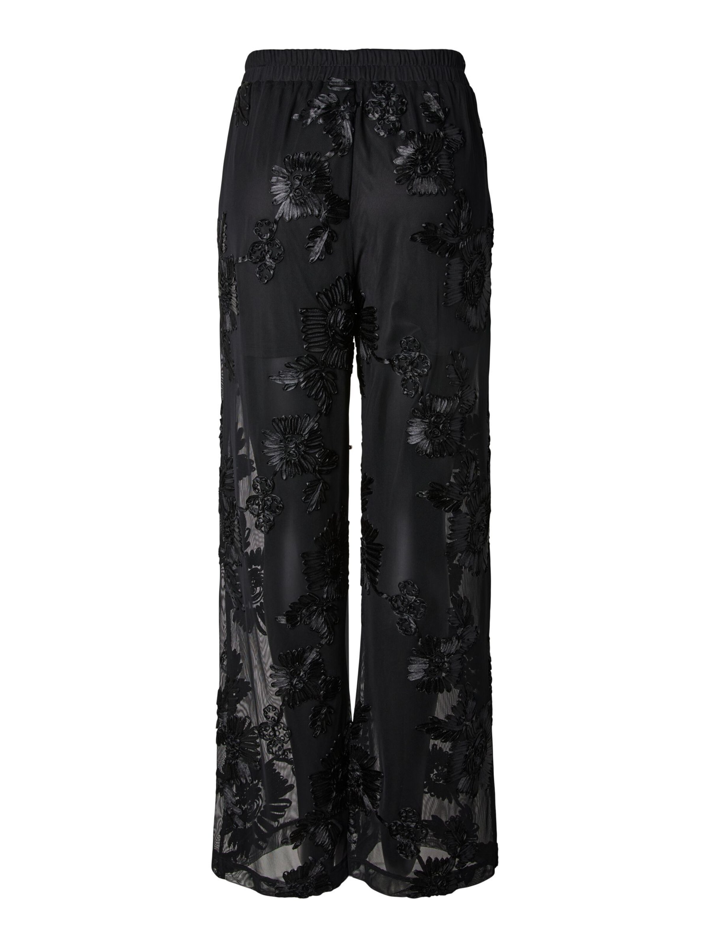 PIECES - Pierna ancha Pantalón 'PCOffia' en negro
