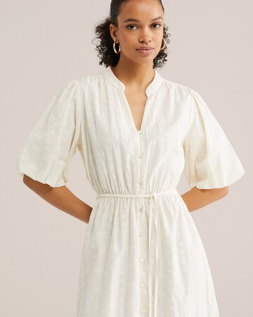 WE Fashion Obleka | bež barva