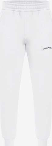 Effilé Pantalon 'Lenny' Smilodox en blanc : devant