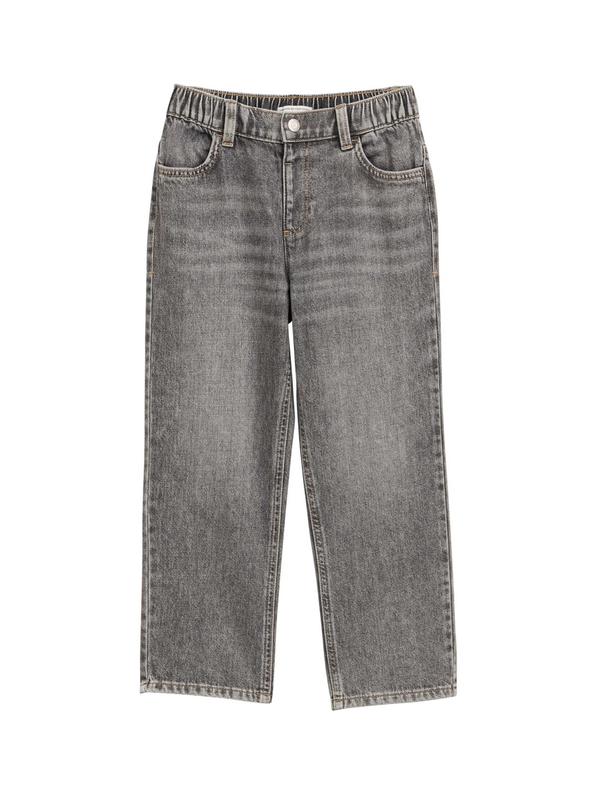 TOM TAILOR Baggy Jeans in Grey: front