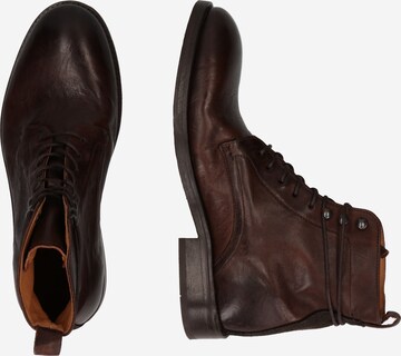 Hudson London Lace-Up Boots 'YEW' in Brown