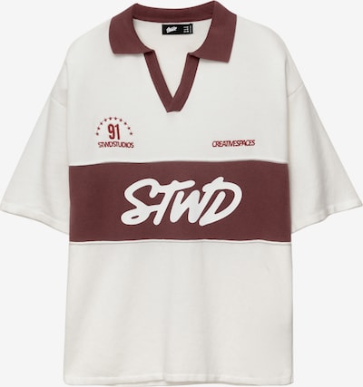 Pull&Bear Majica u boja vina / bijela, Pregled proizvoda