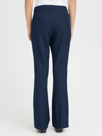 ICHI Flared Pants 'IHFAVA' in Blue