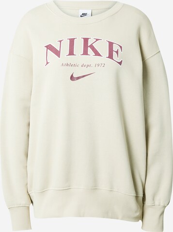 Nike Sportswear Μπλούζα φούτερ σε μπεζ: μπροστά