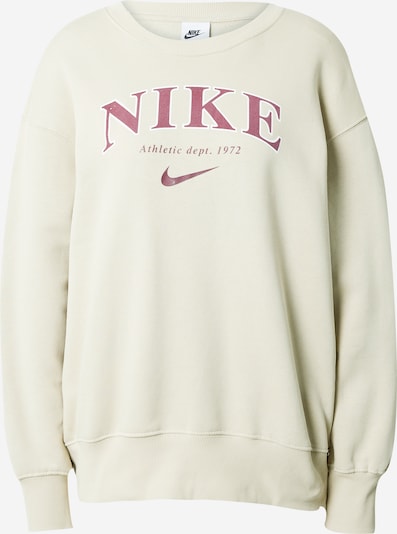 Nike Sportswear Sweatshirt in kitt / beere / weiß, Produktansicht