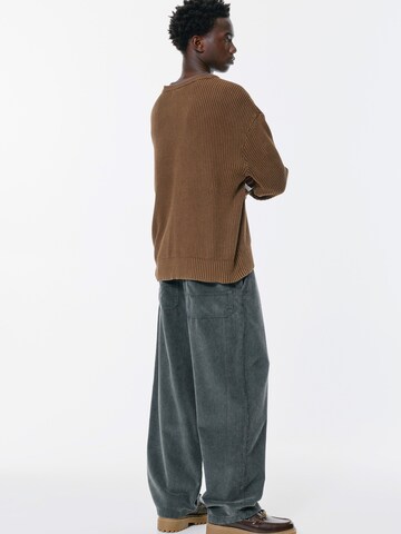 Pull&Bear Wide leg Pants in Grey
