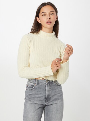 Pull-over 'Indra' Gina Tricot en beige : devant