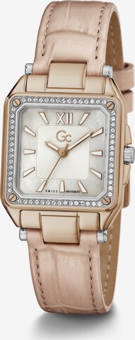 Gc Analog Watch 'Couture Square' in Gold: front