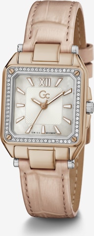 Gc Analog Watch 'Couture Square' in Gold: front