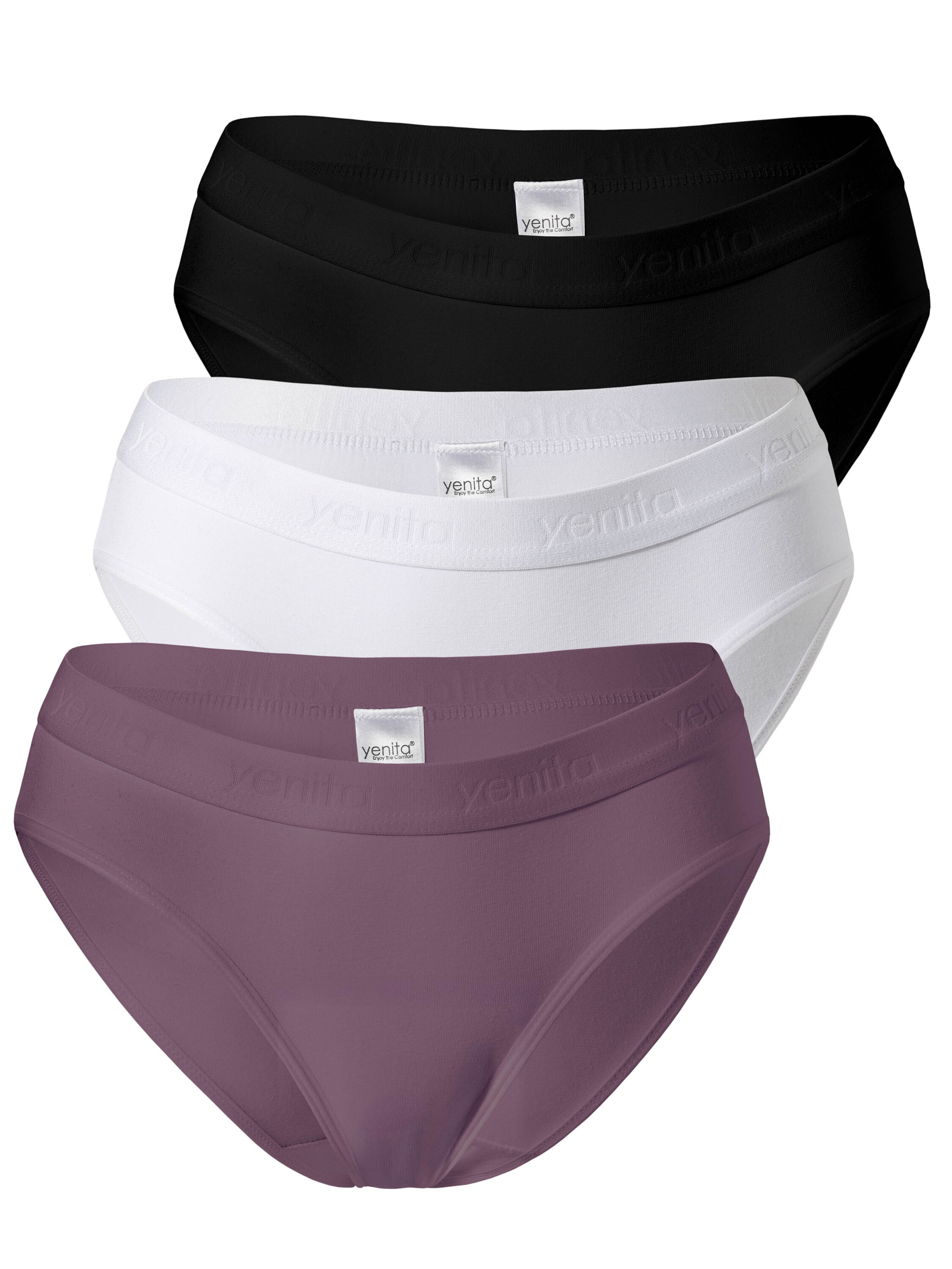 Yenita Slip ' Damen Slips mit elastischem Logobund ' in Gemengde kleuren: voorkant