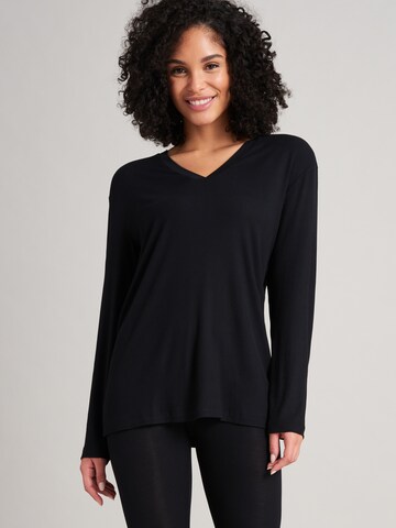 SCHIESSER Longsleeve 'Mix & Relax' in Schwarz: Vorderseite