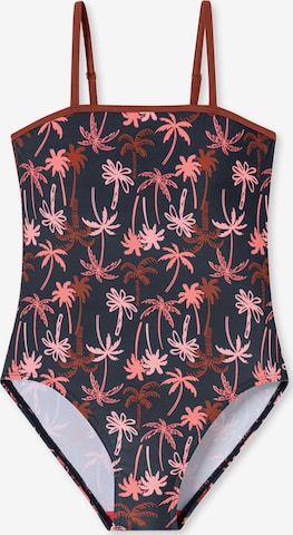 SCHIESSER Swimsuit ' Aqua Teens Girl ' in Grey: front