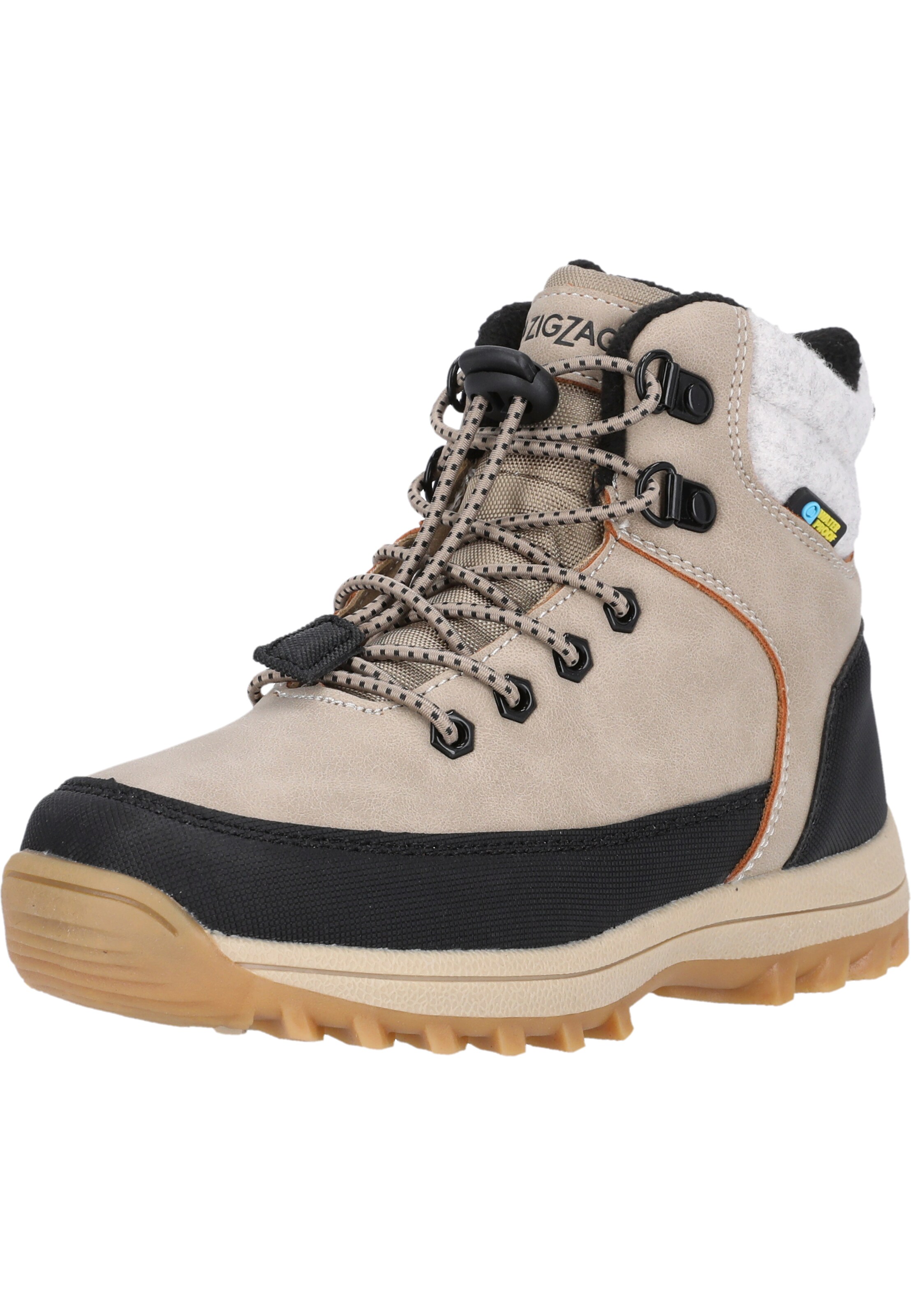 ZigZag Laarzen 'Aenaide' in Beige: voorkant