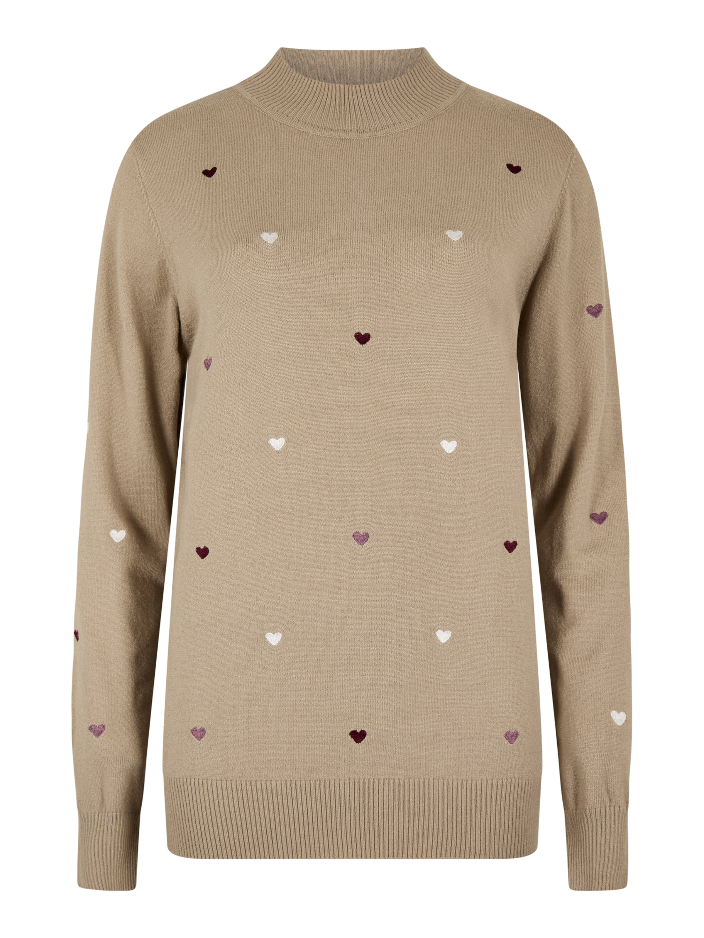 Apricot Pullover in Grau: Vorderseite