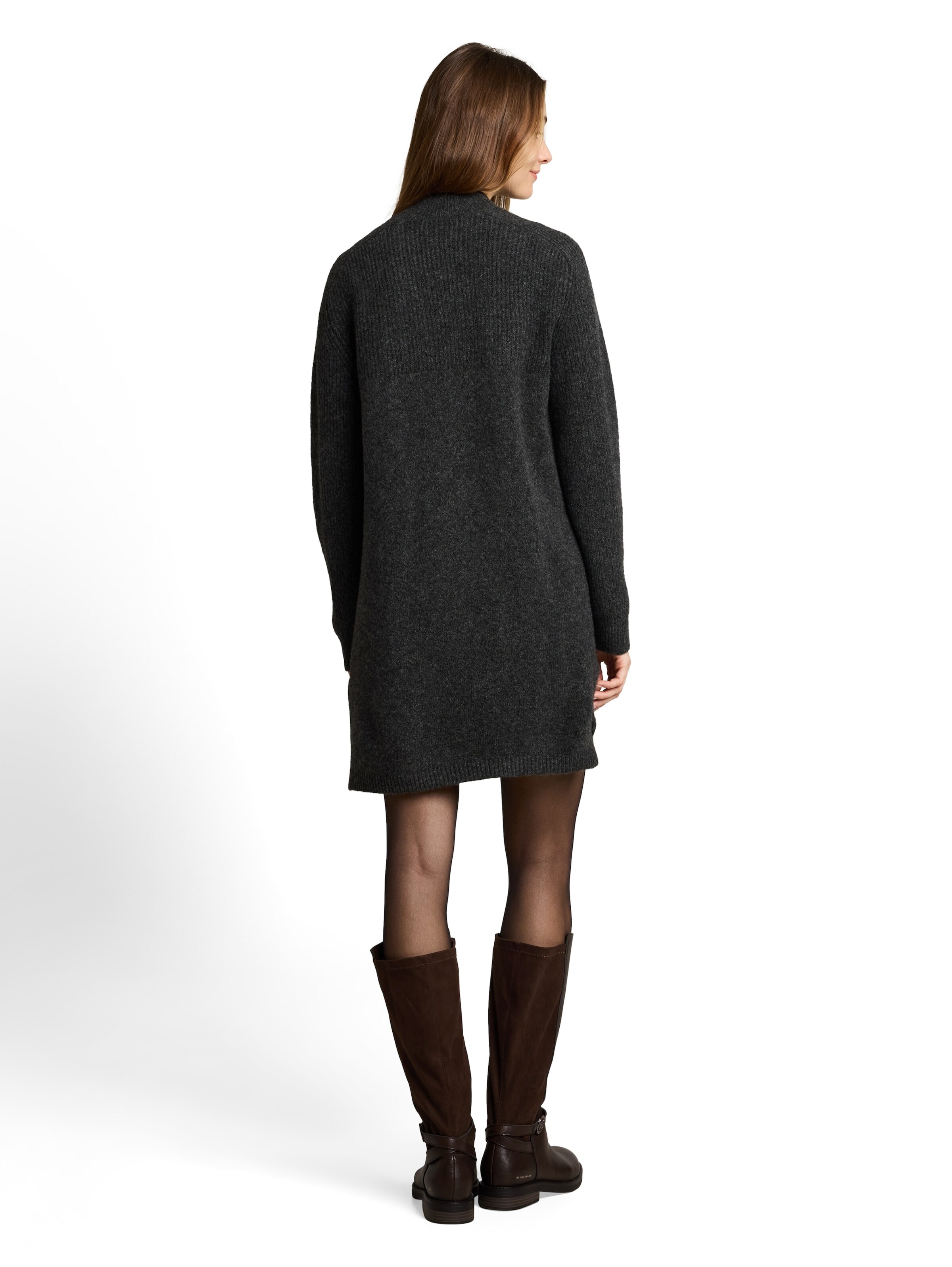 TOM TAILOR DENIM - Vestido de malha em cinzento