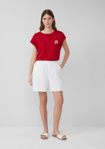 s.Oliver Loosefit Shorts in Weiß: Vorderseite
