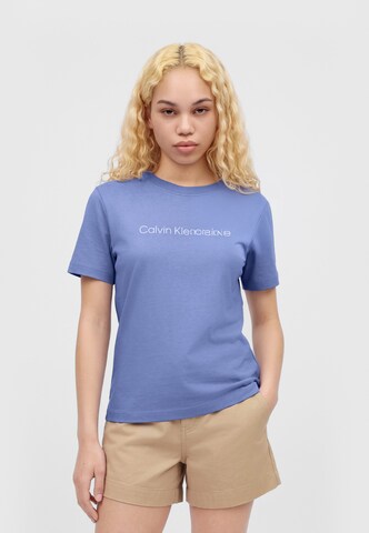 Calvin Klein JeansMajica 'Classic' - ljubičasta boja: prednji dio